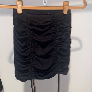 Small black mini skirt